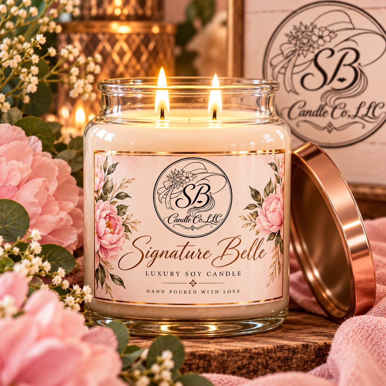 Sassy Belle seasonal candle collection
