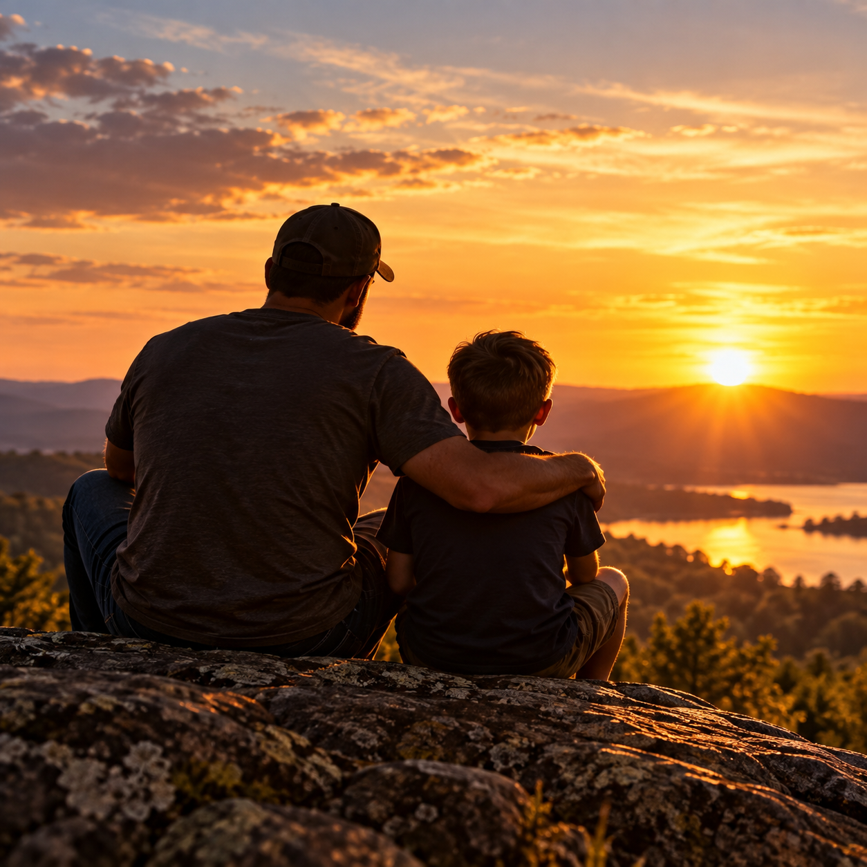 Father and child representing fatherhood