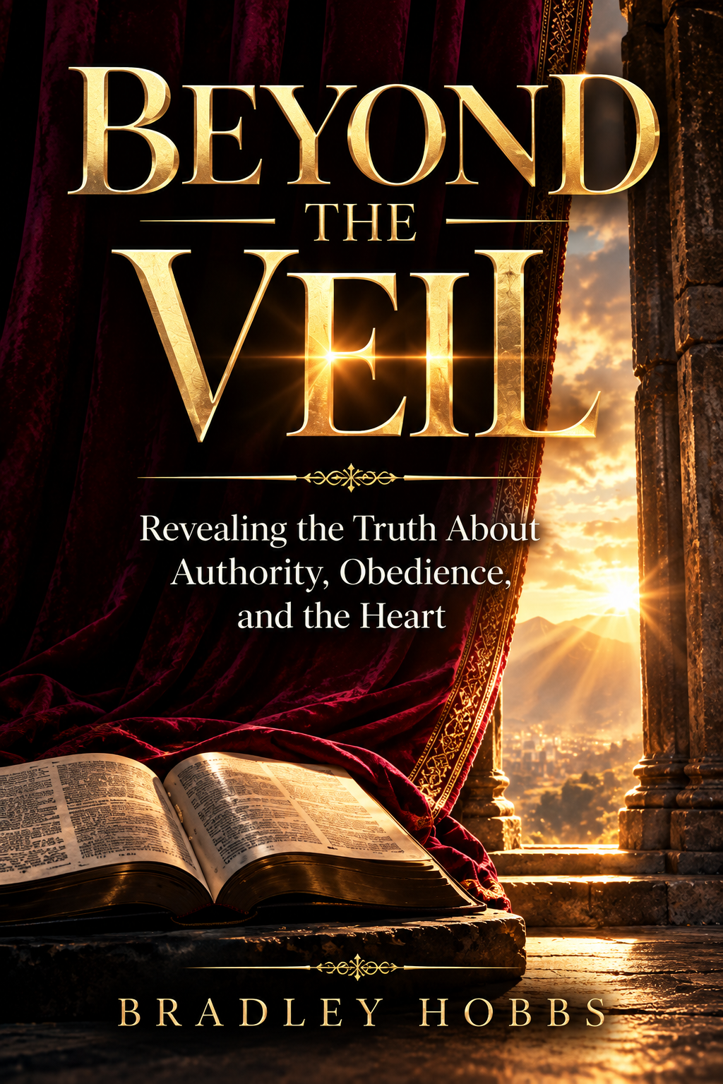 Cover of Beyond the Veil by Bradley Hobbs, Revealing the Truth About Authority, Obedience, and the Heart