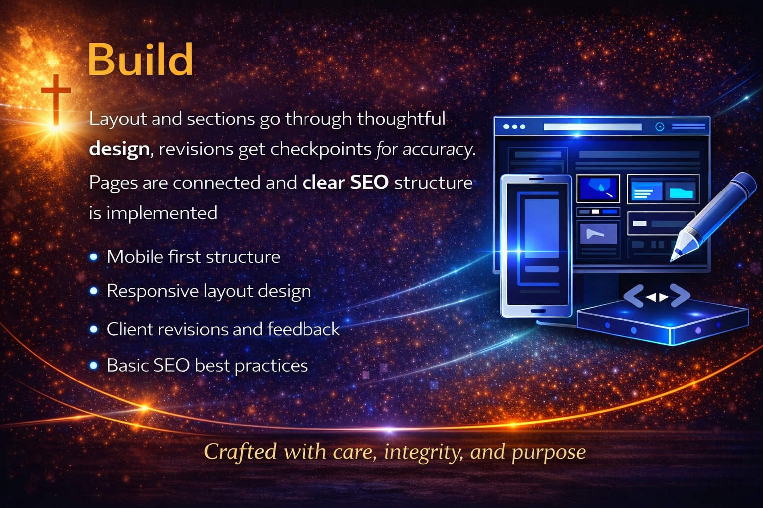 Website design and build phase