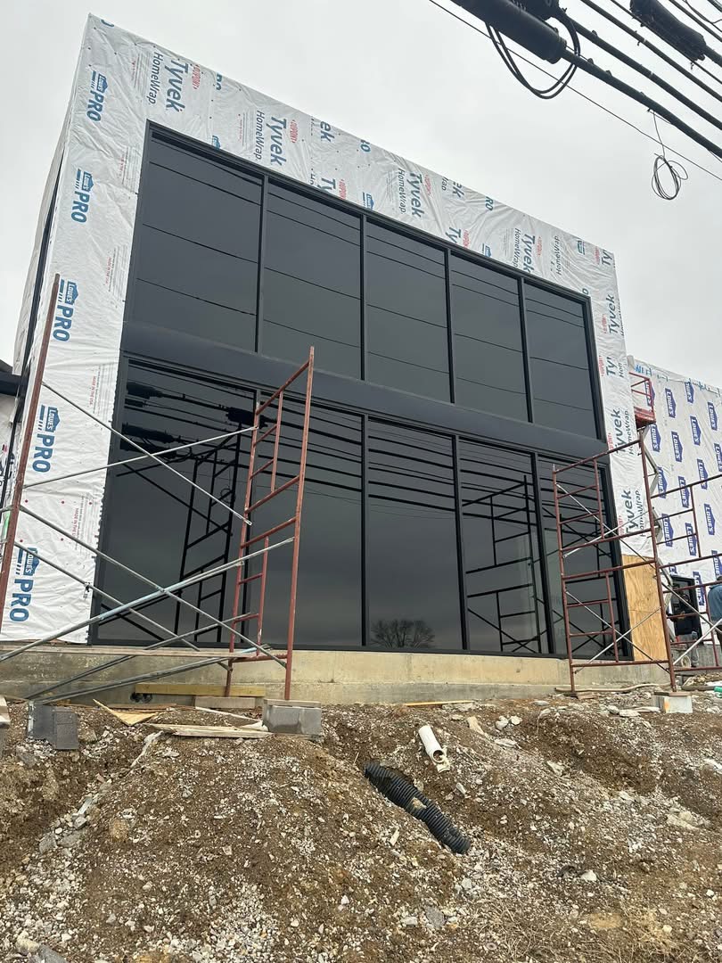 Finished building front