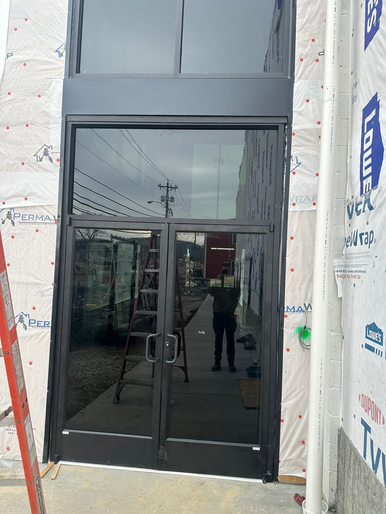 Entry doors installed