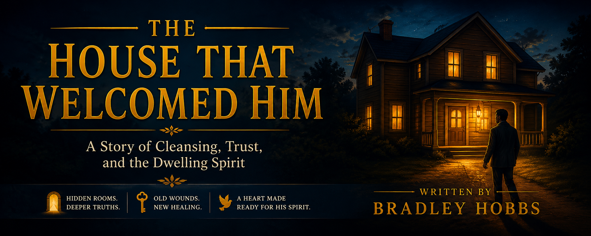 The House That Welcomed Him Banner