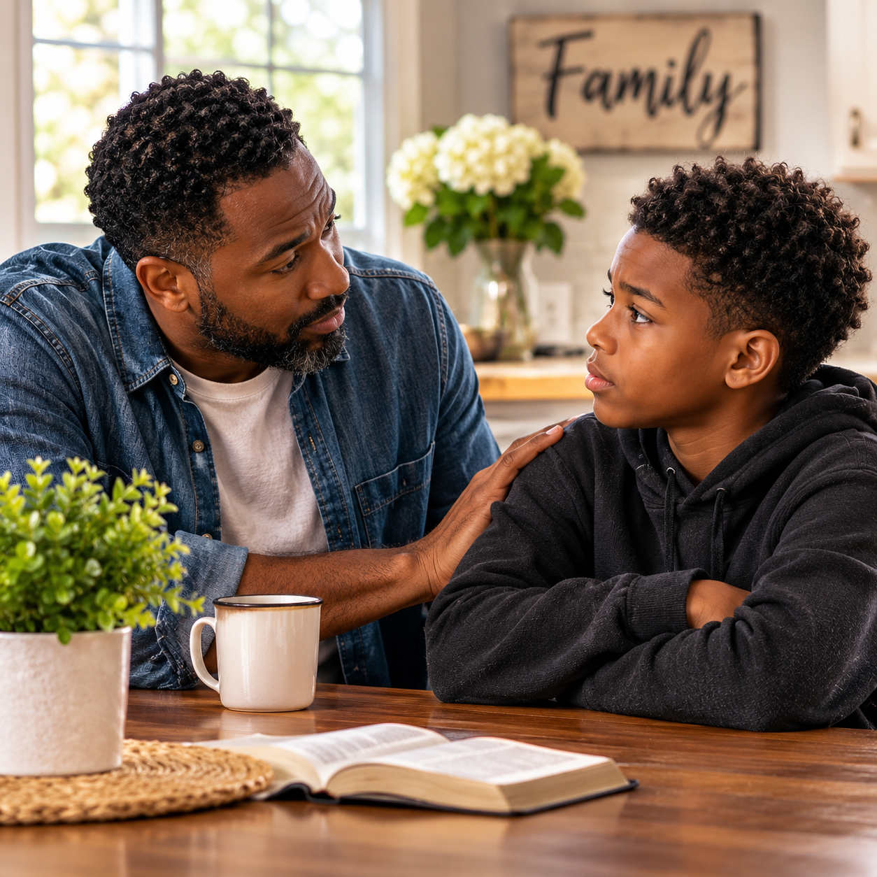 A warm family setting representing the way communication patterns shape relationships at home.