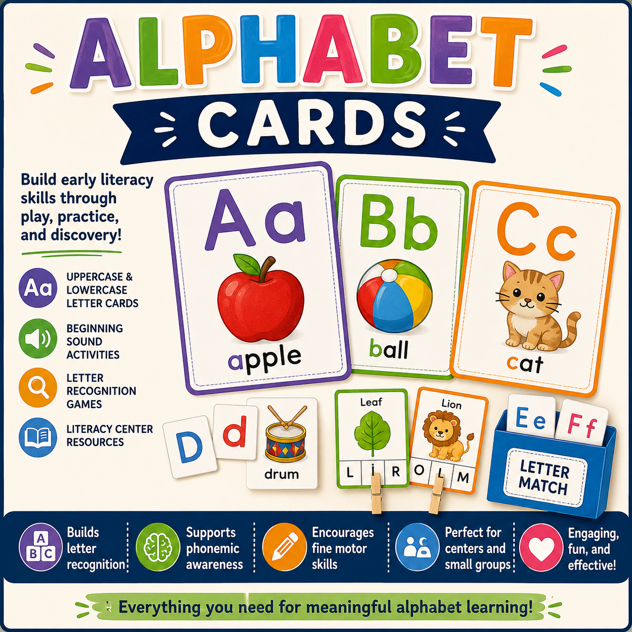 Children learning new vocabulary words