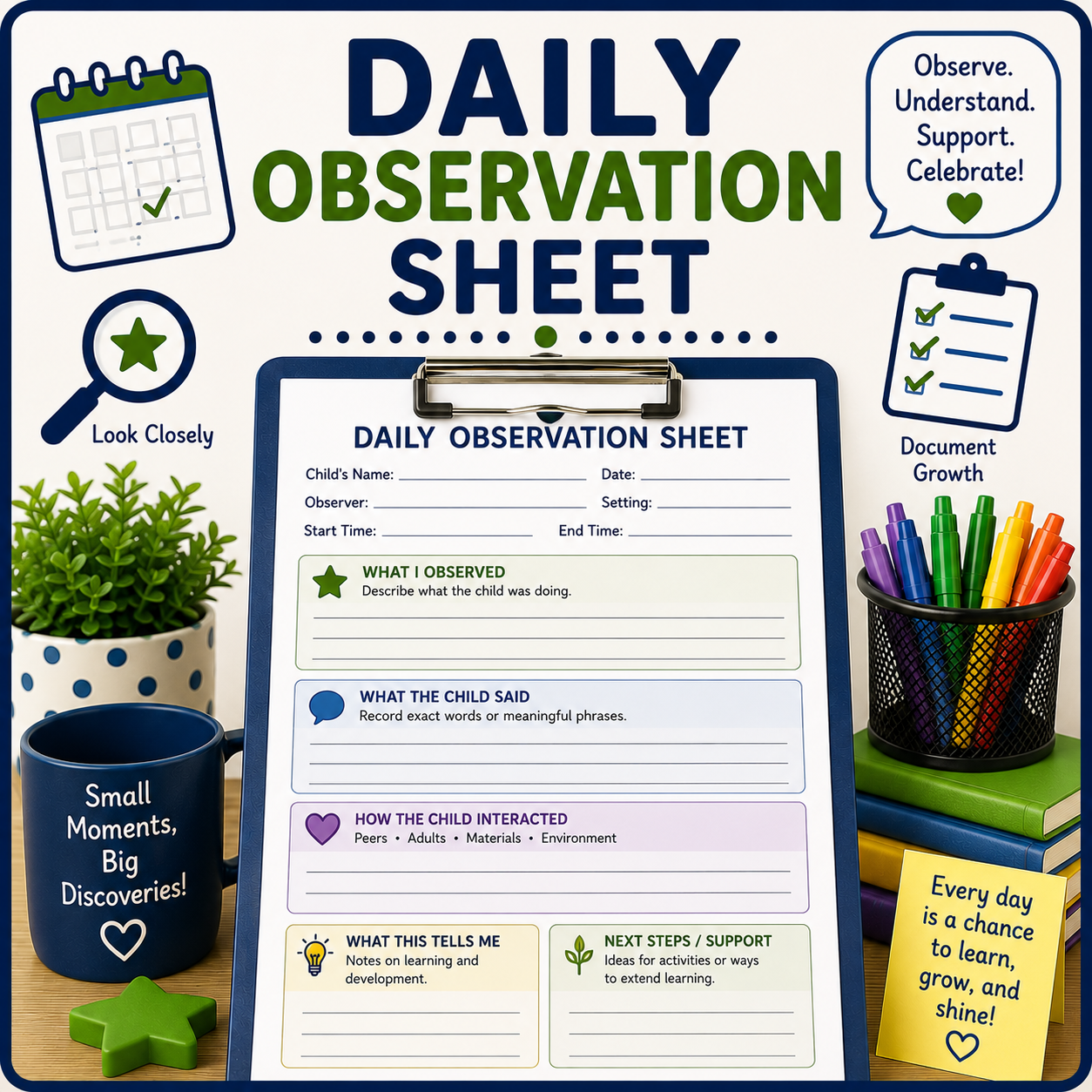 Daily Observation Sheet