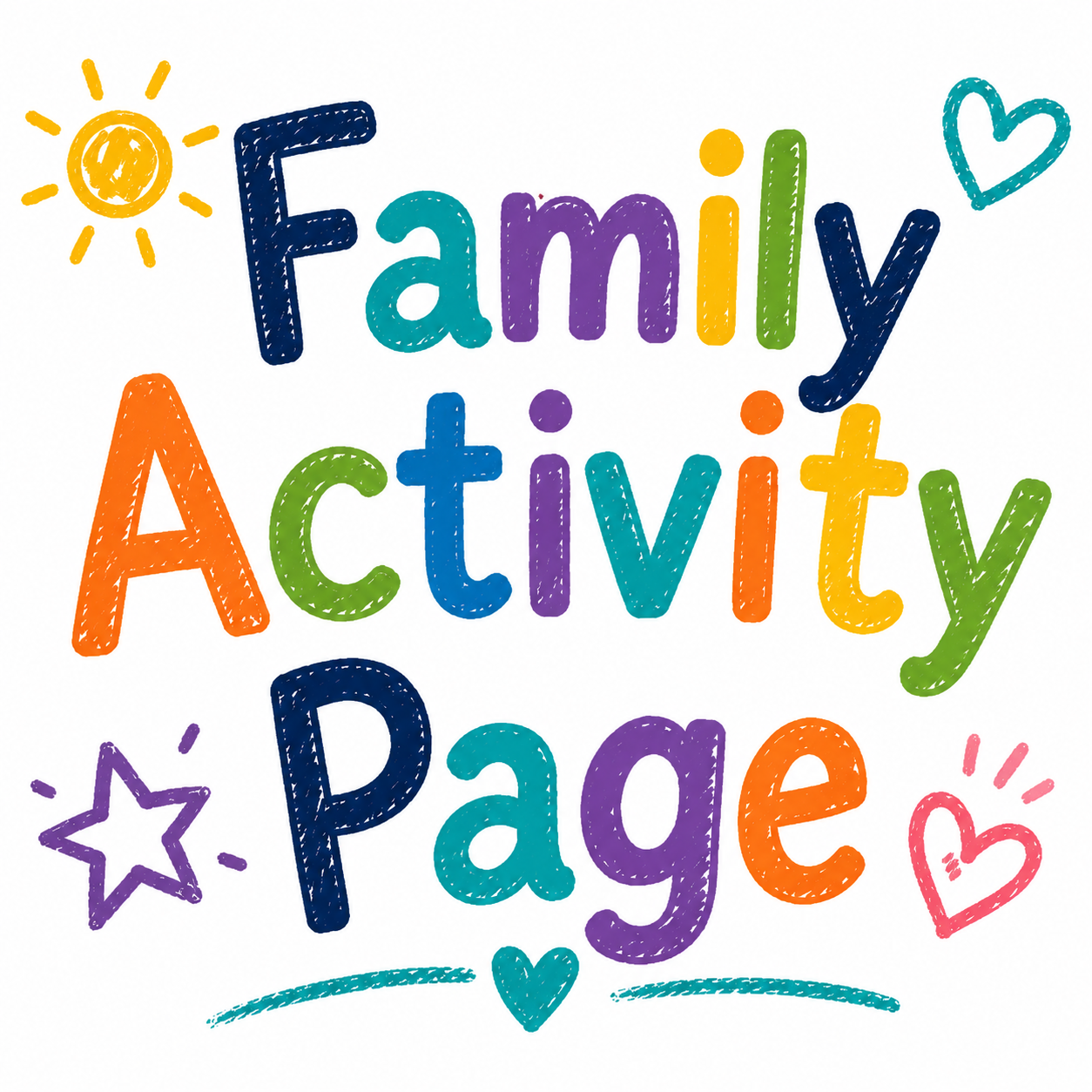 Family learning activity printable