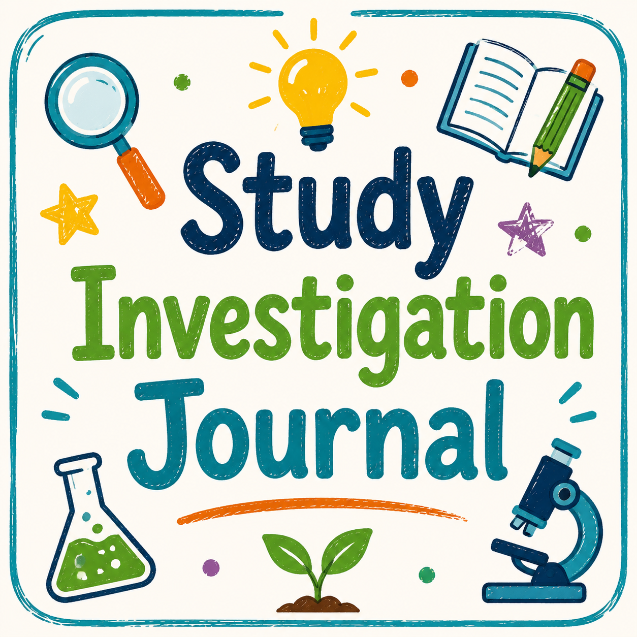 Classroom study journal printable