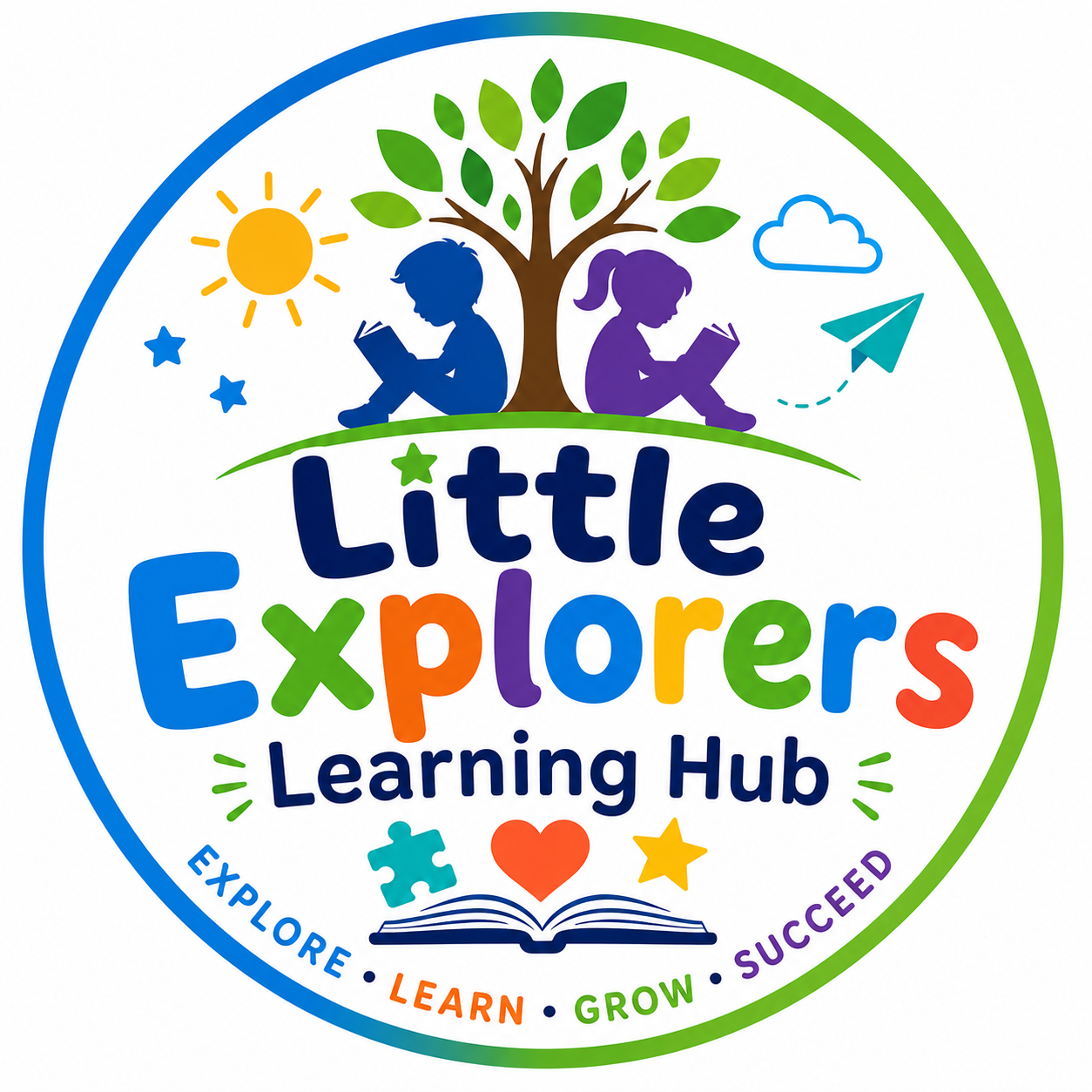 Logotipo Little Explorers Learning Hub