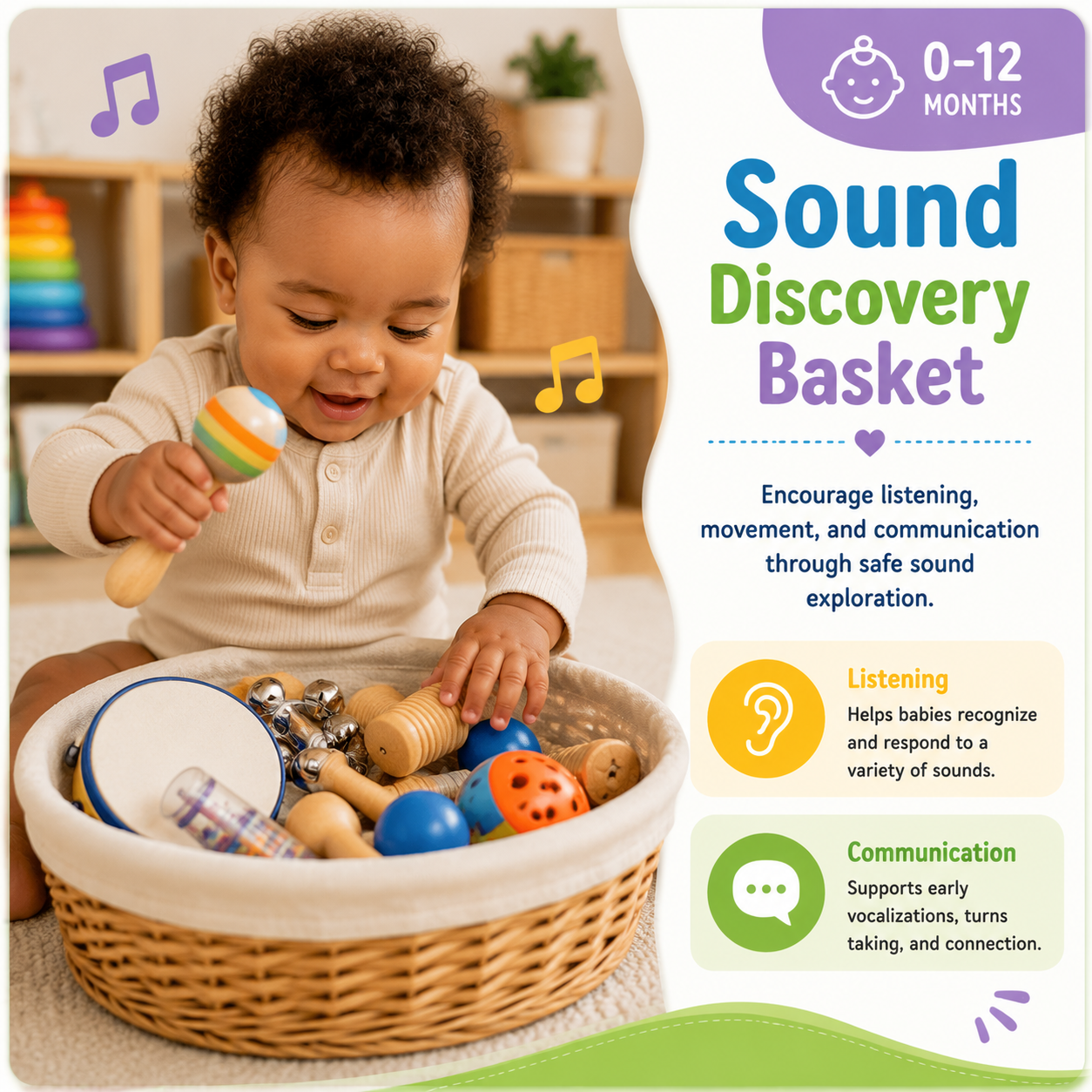 Sound exploration basket