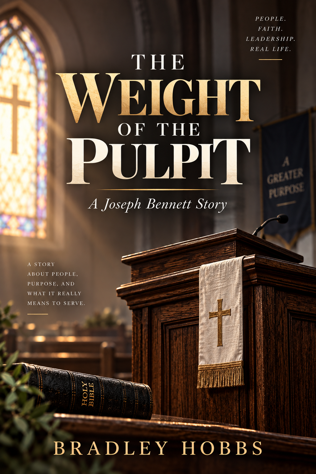 Book cover for The Weight of the Pulpit by Bradley Hobbs